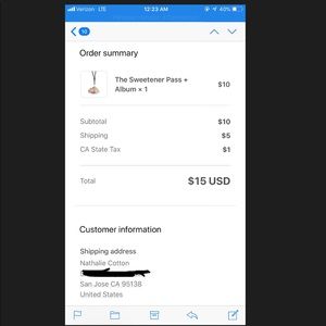 *SOLD* Sweetner Pass for @emeralddiaz_98